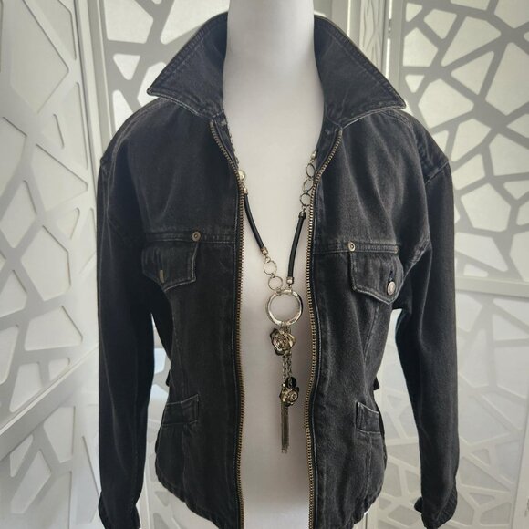 Liz Claiborne Jackets & Blazers - Women's Vintage Black Jean Jacket "Liz Wear"